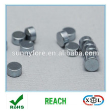 zinc plated round neodymium magnets n52,n54